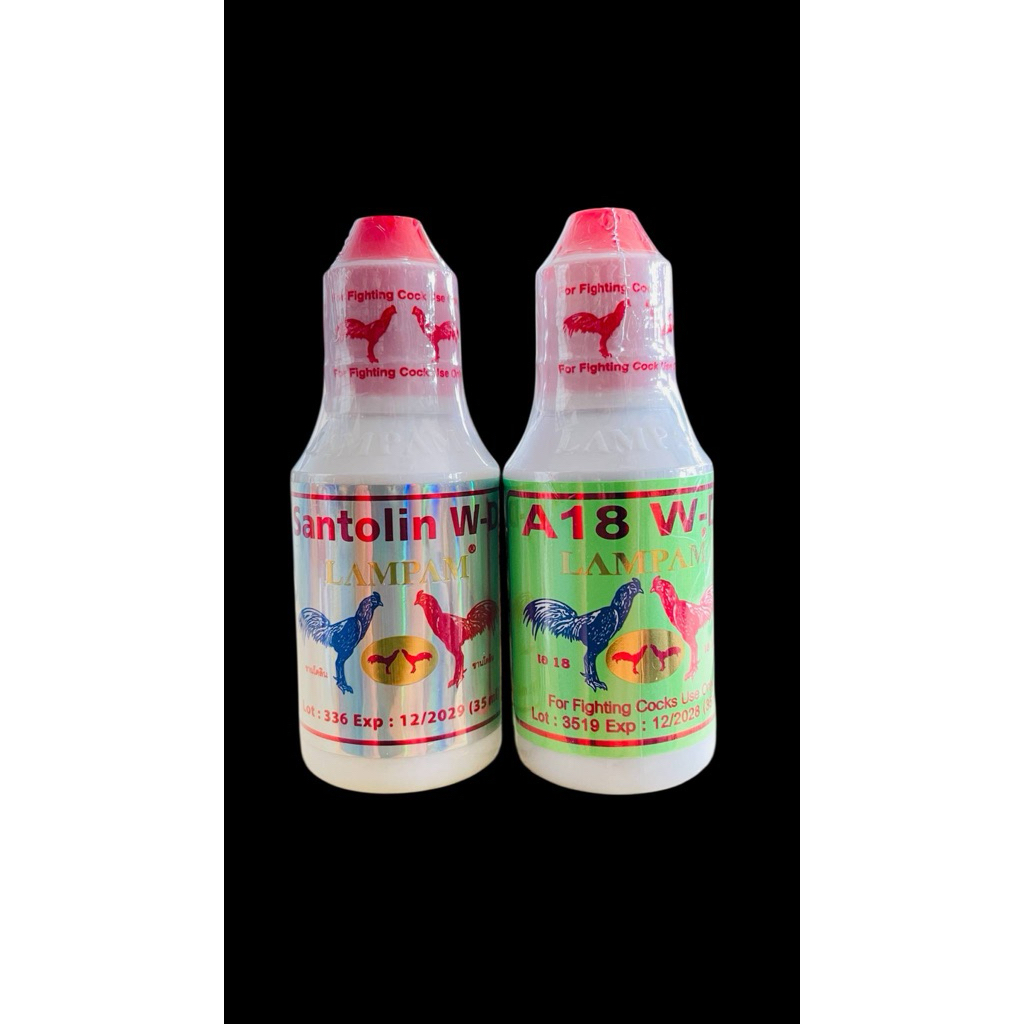 A18WD SANTOLIN 35ml ชุดละ 499฿ สำหรับไก่และสัตว์ปีก มีบริการชำระปลายทาง จัดส่งสินค้าทุกวัน