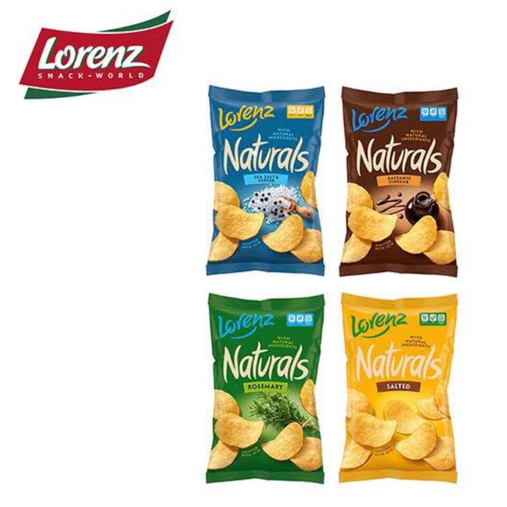 Lorenz Natural ลอเรนซ์ เนเชอรัลส์ มันฝรั่งแผ่นเรียบทอดกรอบ ขนาด 100g