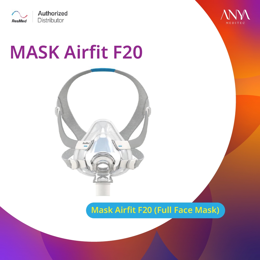 ResMed หน้ากาก แบบครอบจมูกและปาก CPAP Mask รุ่น AirFit ™ F20 by.Anyameditec