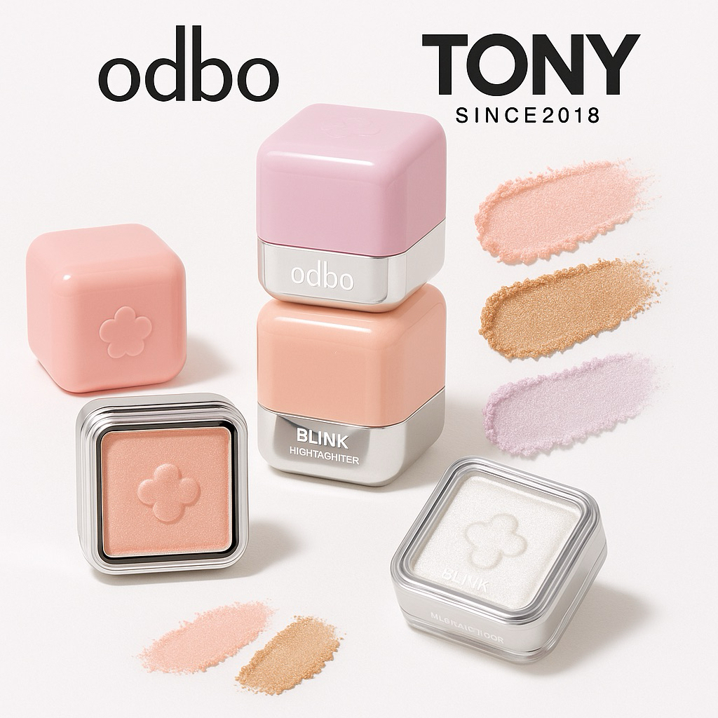 ODBO Blink Cube Highlighter โอดีบีโอ บลิ้งค์ คิ้วบ์ ไฮไลเตอร์ ขนาด 2.2g OD1334
