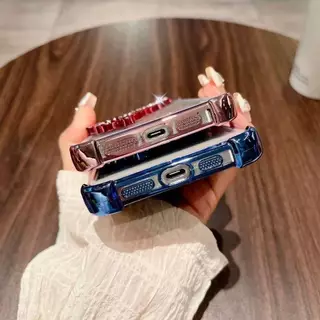 ส่งจากไทย เคสสำหรับ VIVO V70 V40 V40PRO V50 V60 V60Lite เคสใส ขอบสี กันกระแทก ผีเสื้อ ตั้งได้ สุดหรู E4