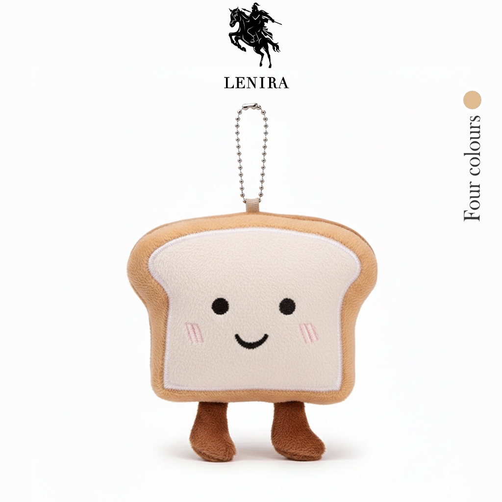 Lenira(B2373) พวงกุญแจ จี้ตุ๊กตาน้องขนมปัง สําหรับห้อยกระเป๋า