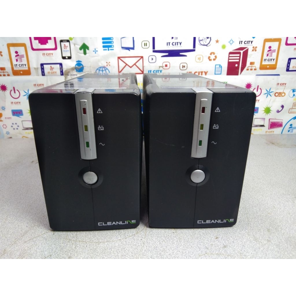 CLEANLINE 800VA/480W เครื่องสำรองไฟUPS  มือสองใช้กับคอมพิวเตอร์ เครื่องเปล่าไม่มีแบต ใส่แบตเตอรี่12v