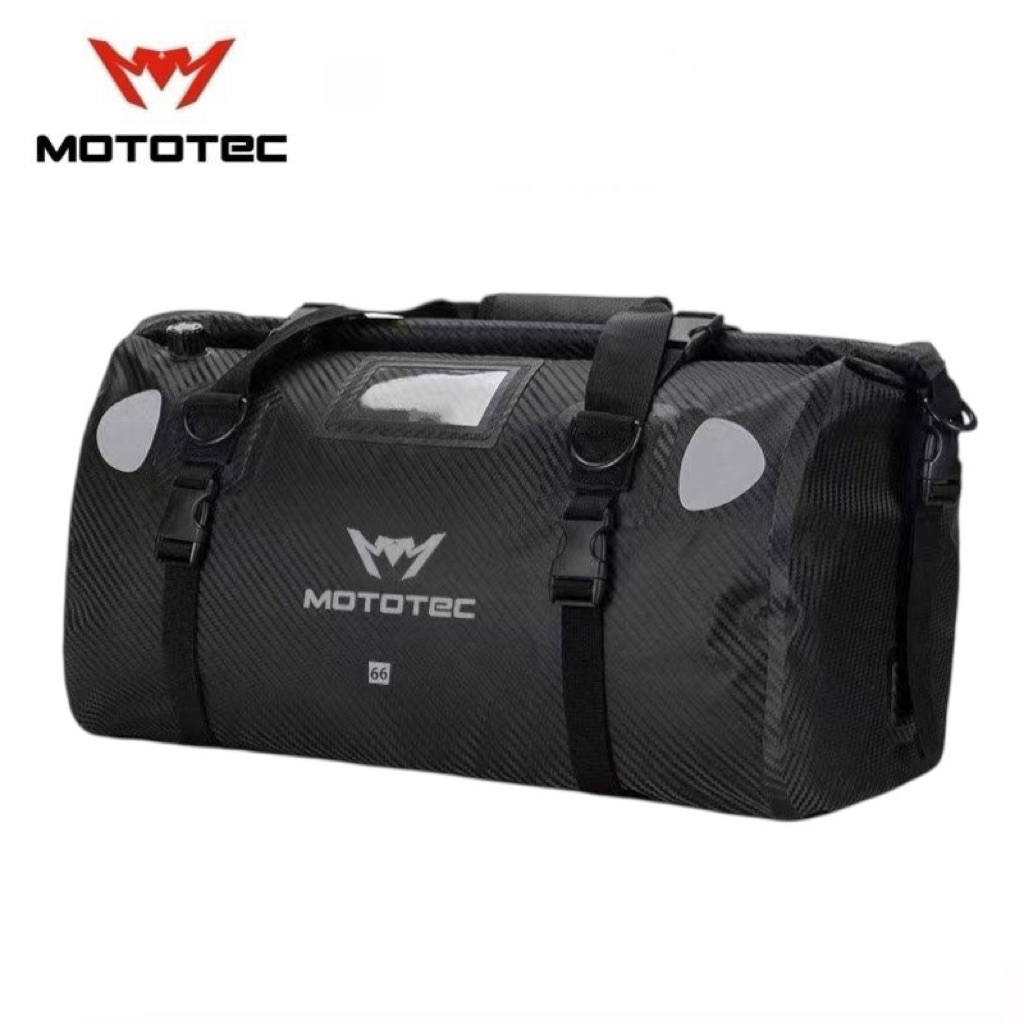 MOTOTEC MT-WB01 Waterproof Bag กระเป๋ากันน้ำ มัดท้ายสำหรับรถมอเตอร์ไซด์ กระเป๋าเดินทาง ลายเคฟล่า
