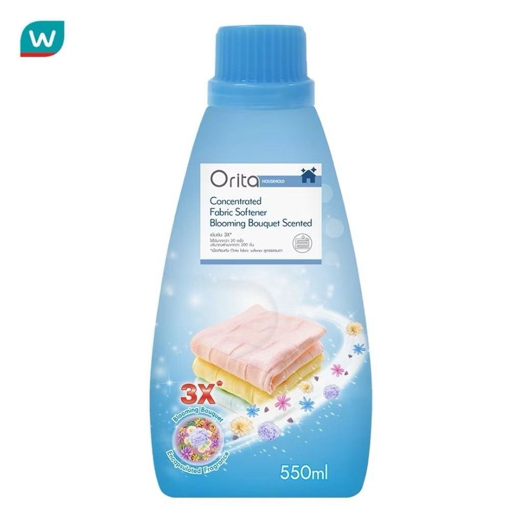 Orita โอริต้าผลิตภัณฑ์ปรับผ้านุ่มสูตรเข้มข้น 550มล.