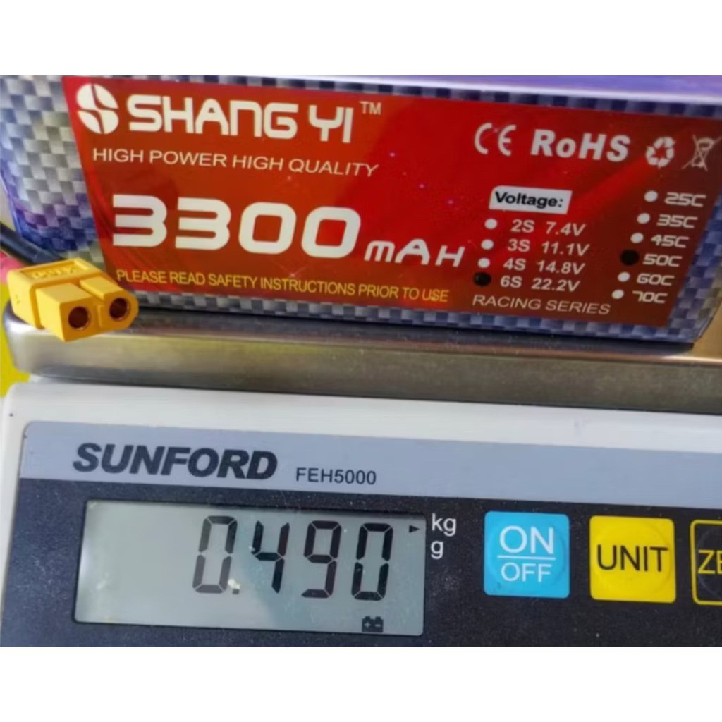 แบตลิโพ SHANG YI  3300mah  7.4Vข(2S)  11.1V (3S)   14.8V(4S)  /  22.2V(6S)   50C แบต ลิโพ รถ เรือ เครื่องบิน - รูปที่ 4