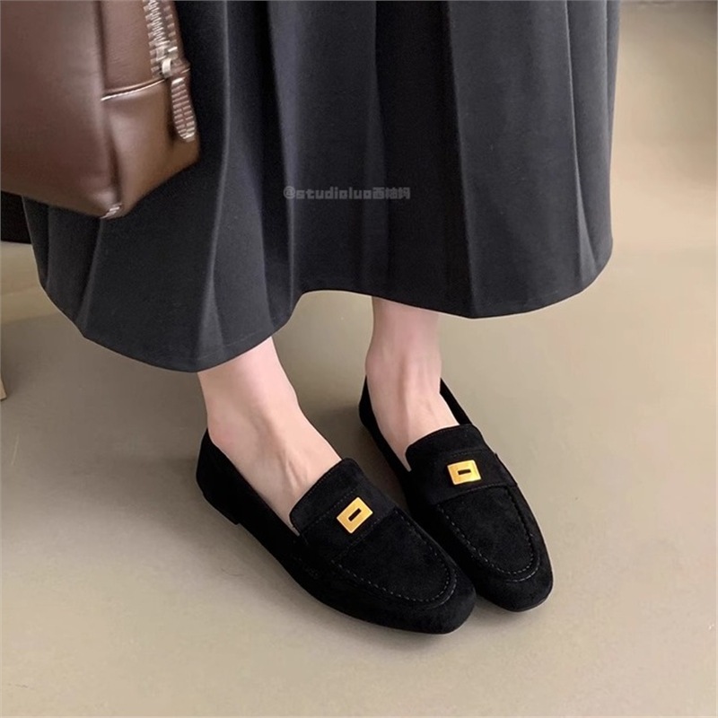 รองเท้าแมรี่เจนผู้หญิงเกาหลี รองเท้าลำลองสไตล์ย้อนยุคฝรั่งเศส สวมใส่สบาย ราคา ถูกที่สุด ดีลบีเคเค แกลเลอรีภาพที่ 4