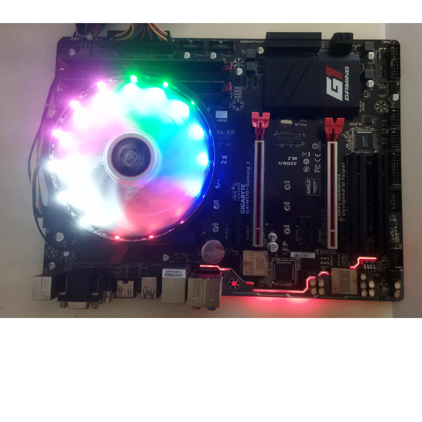 เมนบอร์ด GIGABYTE GA H170 GAMING 3+CPU i7-6700 3.40 GHz.  เจน6 +แรม 32 GB.+ฮีตซิ้ง RGB