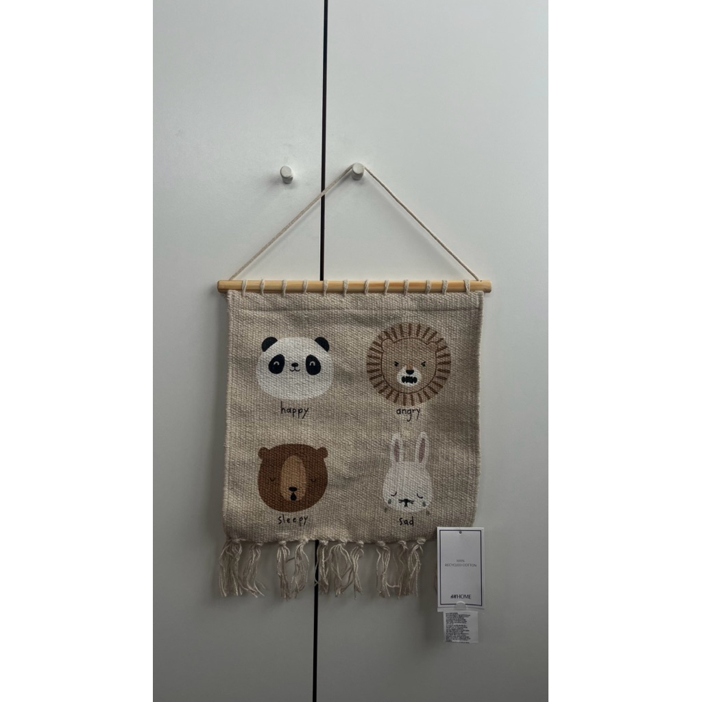H&M HOME 100% recycled cotton ผ้าตกแต่งผนังห้องเด็ก มือ1ป้ายห้อย