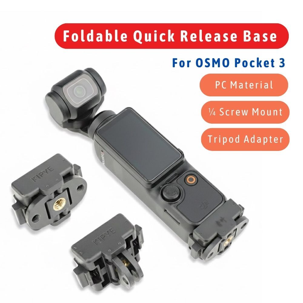 For DJI OSMO Pocket 3 Foldable Quick-Release Adapter Mount fixed bracket อะแดปเตอร์ยึดแบบปลดเร็ว