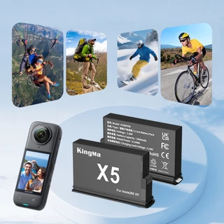 KingMa Insta360 X5 Battery 2400mAh แบตเตอรี่ แท่นชาร์จ (ประกันศูนย์ไทย)