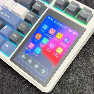 AULA L99 LCD คีย์บอร์ดไร้สาย Tri-mode Hot-Swap 3-5Pin 8000mAh RGB ประกัน 2ปี(เปลี่ยนใหม่) ส่งฟรี