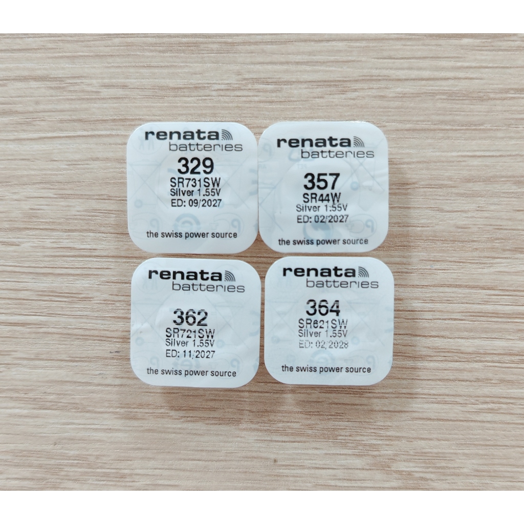 ถ่านนาฬิกา ถ่านหระดุม Renata Murata SR621SW SR721SW SR920SW SR927SW SR936SW ของแท้ 362 364 371 394 395 - รูปที่ 6