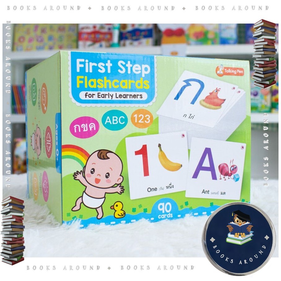 หนังสือ First Step Flashcards :กขค ABC 123 กล่อง : กองบรรณาธิการสำนักพิมพ์เอ็มไอเอส : เอ็มไอเอส,สนพ.