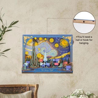 Rowood Wall Art 3D Wooden Puzzle ดอกไม้ DIY ประกอบง่าย | ของแต่งบ้าน ชุดโมเดลตัวต่อไม้ ของเล่นศิลปะ DIY