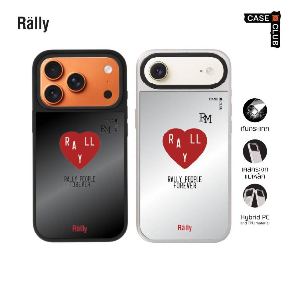 CaseClub เคสไอโฟน เคส กระจก Rally People Club