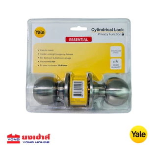 YALE ลูกบิด แสตนเลส 201 [ห้องทั่วไป: EKN-VCA5147TUS32D] [ห้องน้ำ: EKN-VCA5142TUS32D] ระยะเจาะ 60 มม.