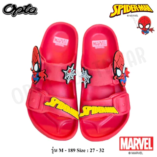 OPTA Spiderman รองเท้าสวมเข็มขัดเด็กผู้ชาย เนื้อ EVA พื้นนื่มไส่สบาย ลิขสิทธิ์แท้ 100% พร้อมจัดส่งทุกวัน