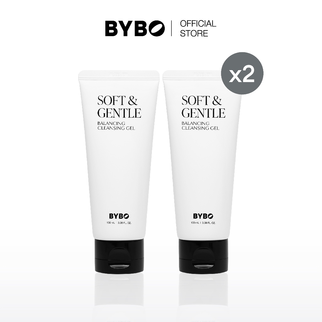 [DUO SET] BYBO SOFT & GENTLE BALANCING CLEANSING GEL 100ML บาลานซิ่ง คลีนซิ่ง เจล