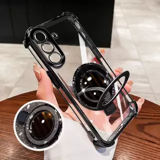 เคสกระจก สำหรับ Samsung A18 A17 A27 A16 A57 A37 A55 A36 A56 A02S A03S S26FE S24FE S25FE A23 A13 A15 A05S A04S ตั้งได้ E5