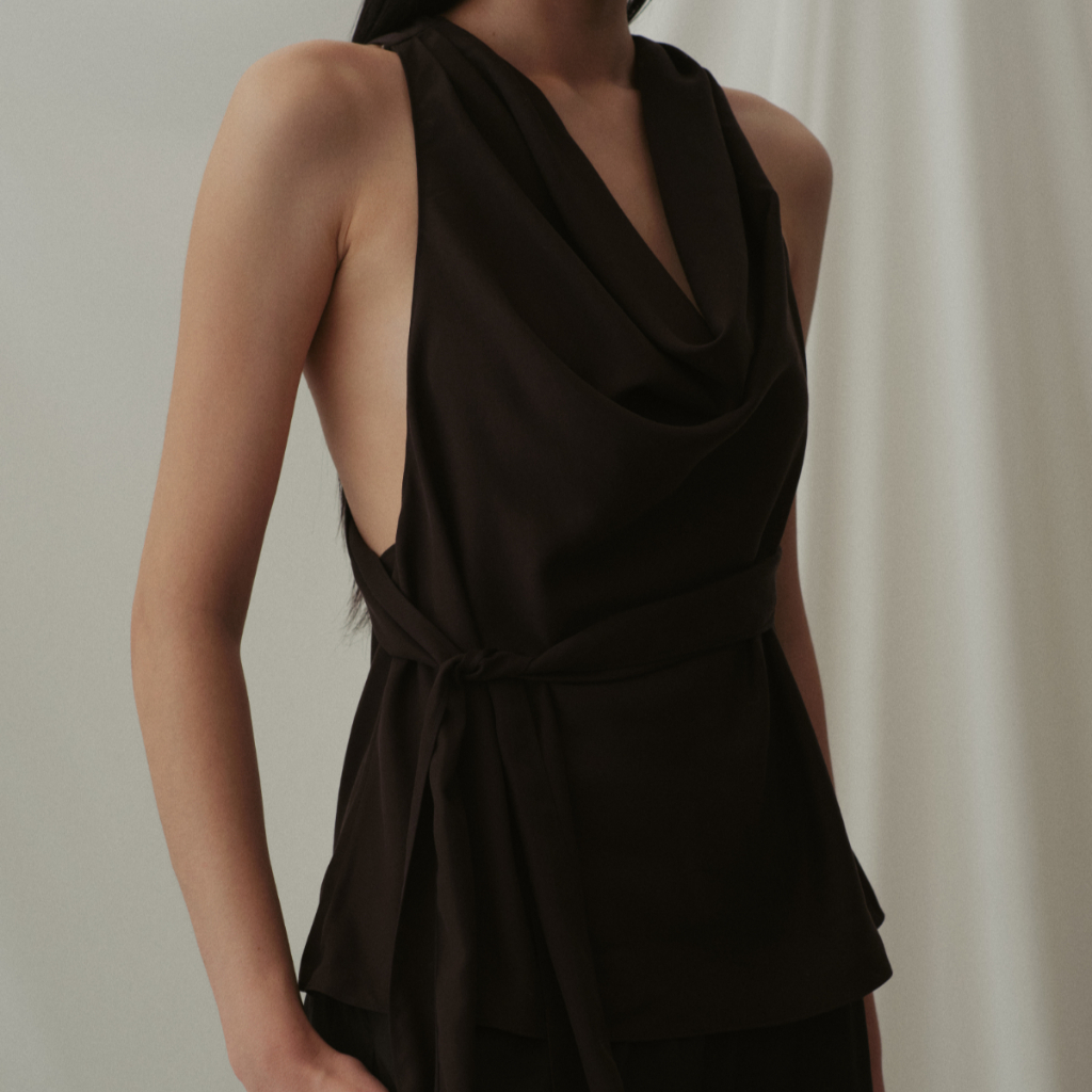 SHE KNOWS Atelier - Emme Halter Top เสื้อคอถ่วง ใส่ได้หลายแบบ