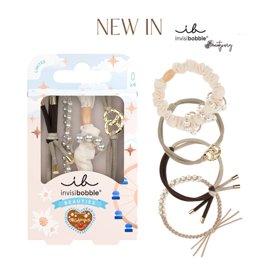 พร้อมส่ง  INVISIBOBBLE ยางรัดผม BEAUTIES Charivari (1 เซ็ต บรรจุ 4 ชิ้น)