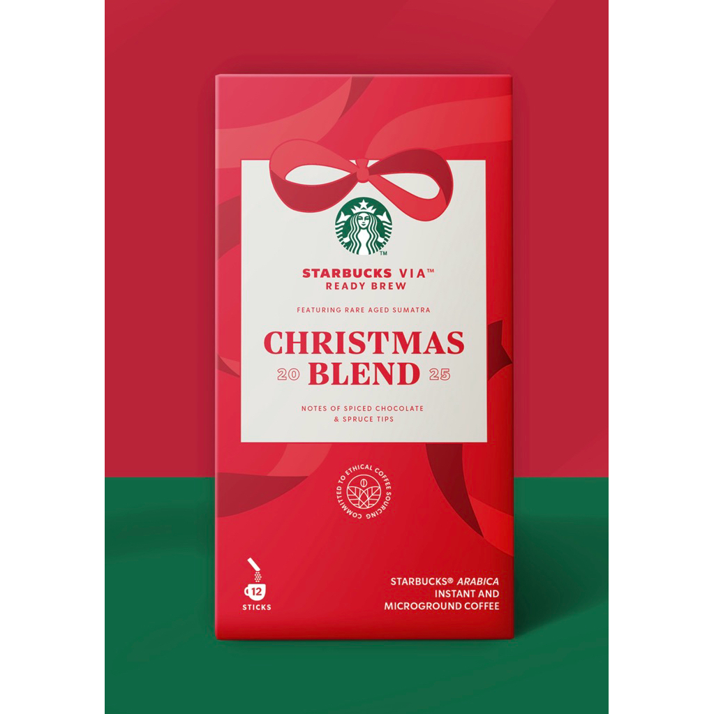 (สินค้าพร้อมส่งไม่ต้องพรี) ♥️ กาแฟ Starbucks VIA™ Christmas Blend 2025