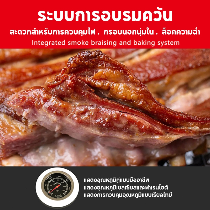 CAMEL เตาถ่านปิ้งย่าง ใช้ได้ทั้งปิ้งและทอด ทำความสะอาดสะดวก เหมาะสำหรับใช้งานกลางแจ้งและสวนหลังบ้าน ราคา ถูกที่สุด ดีลบีเคเค แกลเลอรีภาพที่ 2
