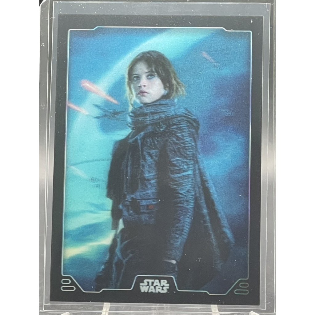**Jyn Erso Holographic Motion Card HC-1 💎 Star Wars Rogue One Topps Premium Insert**