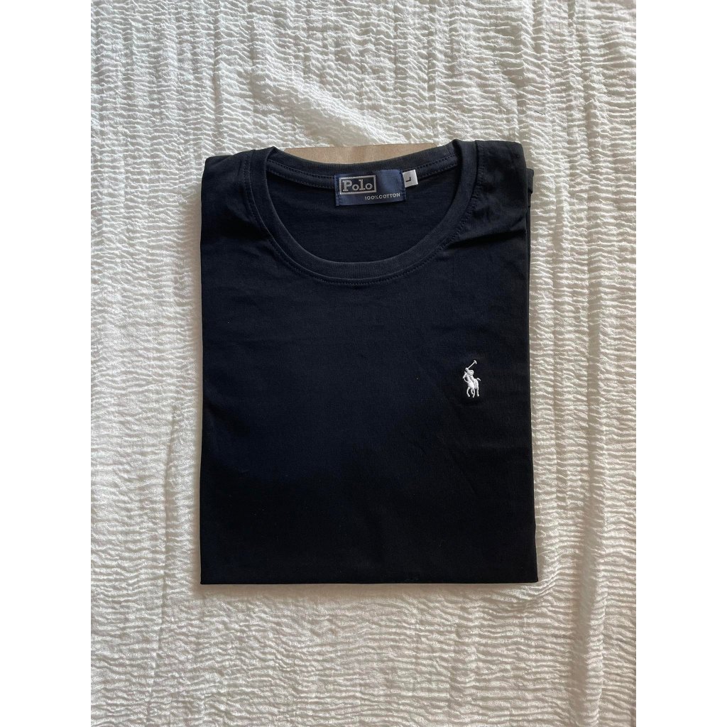 เสื้อยืดคอกลม แขนสั้น ปักม้าเล็ก  เนื้อผ้า COTTON 100% บางเบาใส่สบายตัว เสื้อผู้ชายค่ะ ราคา ถูกที่สุด ดีลบีเคเค แกลเลอรีภาพที่ 2