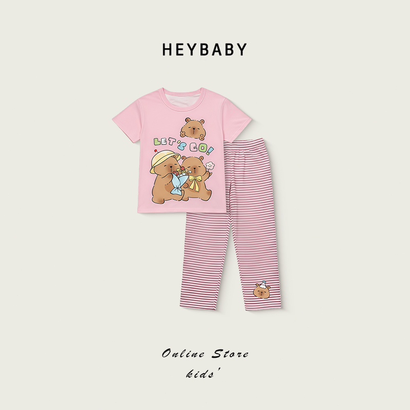 2-12 ปี ชุดเซ็ตเด็ก ชุดเซ็ตลูกสาว เสื้อ+กางเกงขายาว ผ้าเด้ง นิ่ม ใส่สบาย