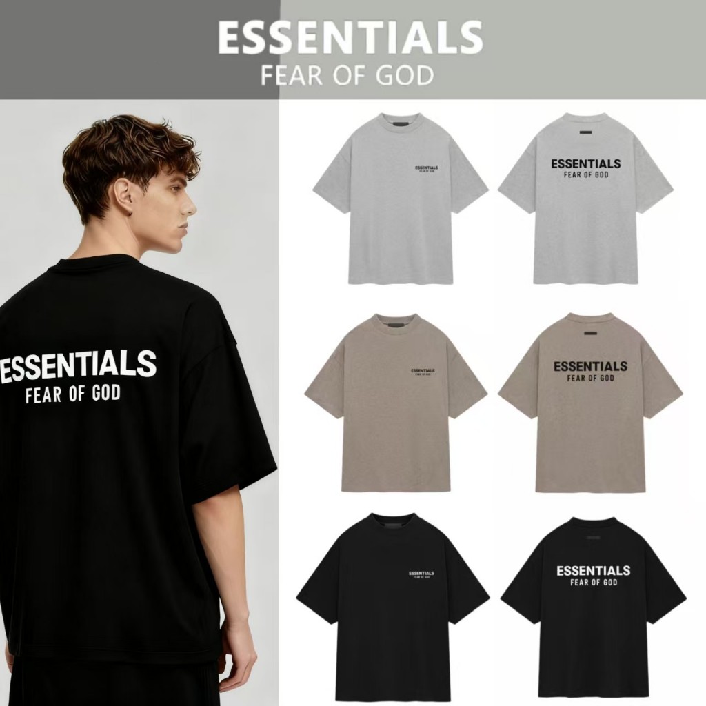 Fear of God Essentials FOG Jersey Crewneck T-Shirt (FW24) เสื้อยืดคอกลม สำหรับผู้ชาย/ผู้หญิง