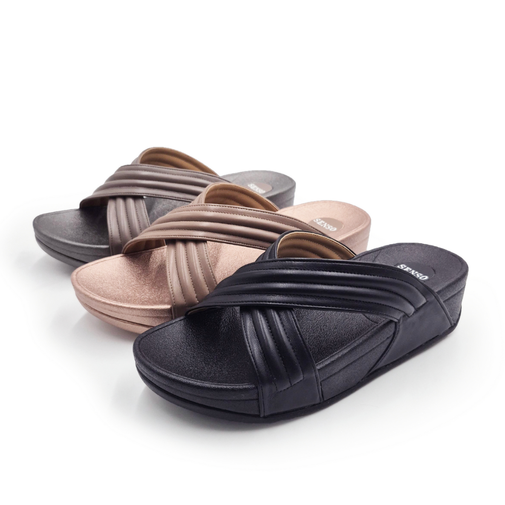 SENSOรองเท้าคอมฟอร์ทแบบสวมหนังนิ่ม รุ่นJ58060