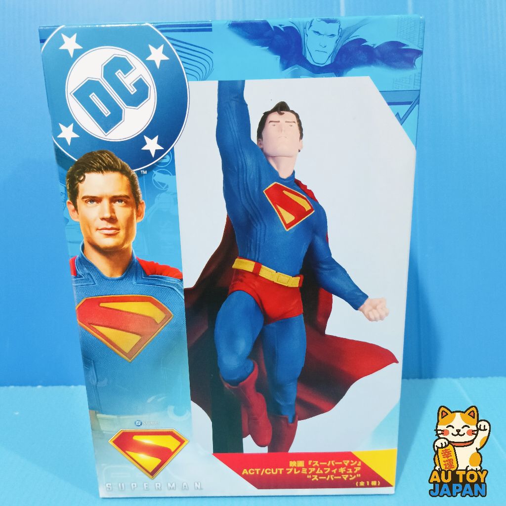 SUPERMAN - SUPERMAN ACT/CUT PREMIUM FIGURE  ลิขสิทธิ์แท้  มือ  1  นำเข้าจากญี่ปุ่น