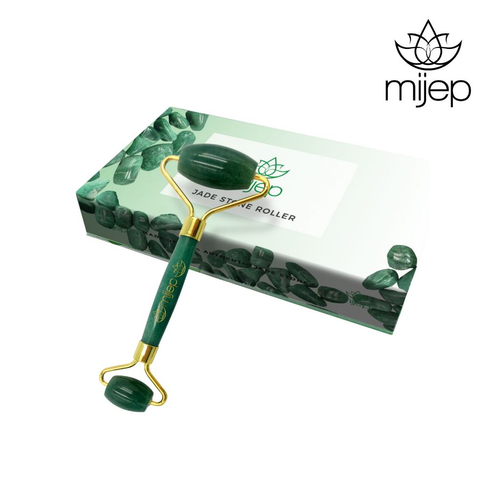 MIJEP ลูกกลิ้งนวดหน้าหยกแท้ 100% Authentic Jade Face Roller