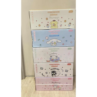 [ยกลัง32แพค / 96ห่อ] ทิชชู่เปียกแบบพกพา ลาย sanrio