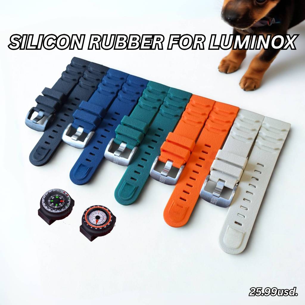 สายนาฬิกา LUMINOX 23,24มิล(สายเทียบมีLOGO) ฟรีสปริงบาร์และปากกาถอดสาย ชำระเงินปลายทางได้ครับ