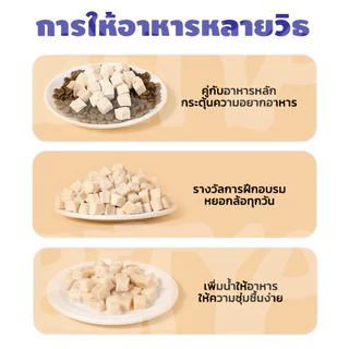 PETLUSCI ขนมแมว อกไก่ฟรีซดรายแมว 50G ขนมฟรีซดราย ขนมโปรตีน ไม่มีสารปรุงแต่งหรือเจือปนทั้งสิ้น