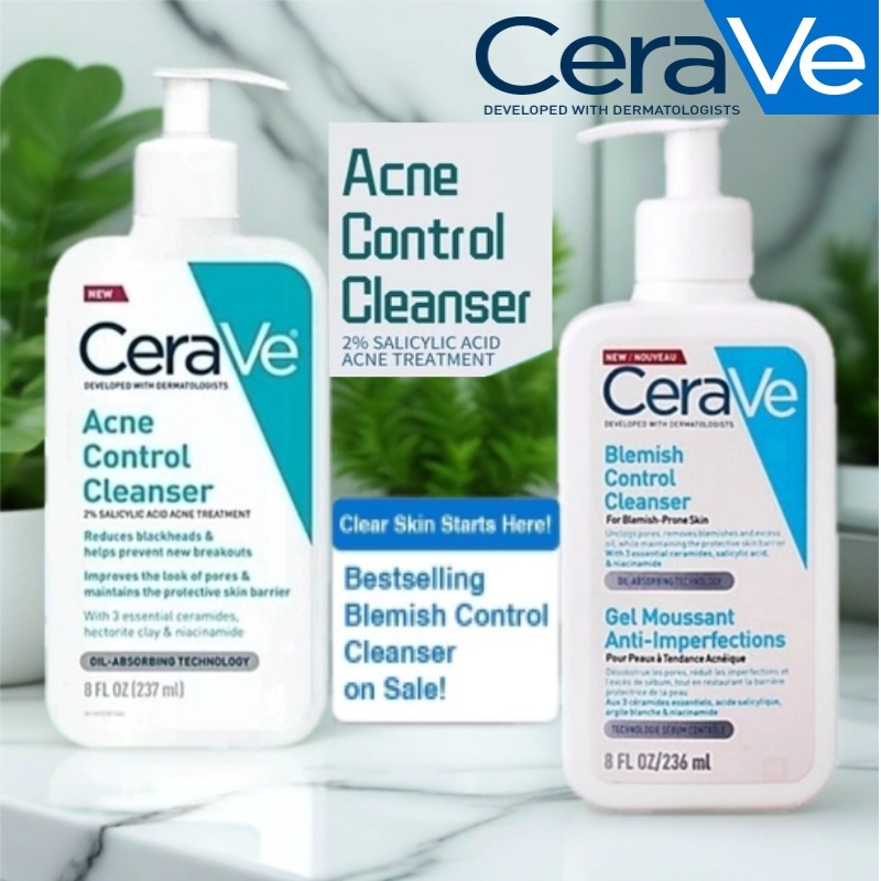 CeraVe Blemish Control Cleanser 236ml | Control Cleanser 236ml Gentle cleanser for blemish-prone