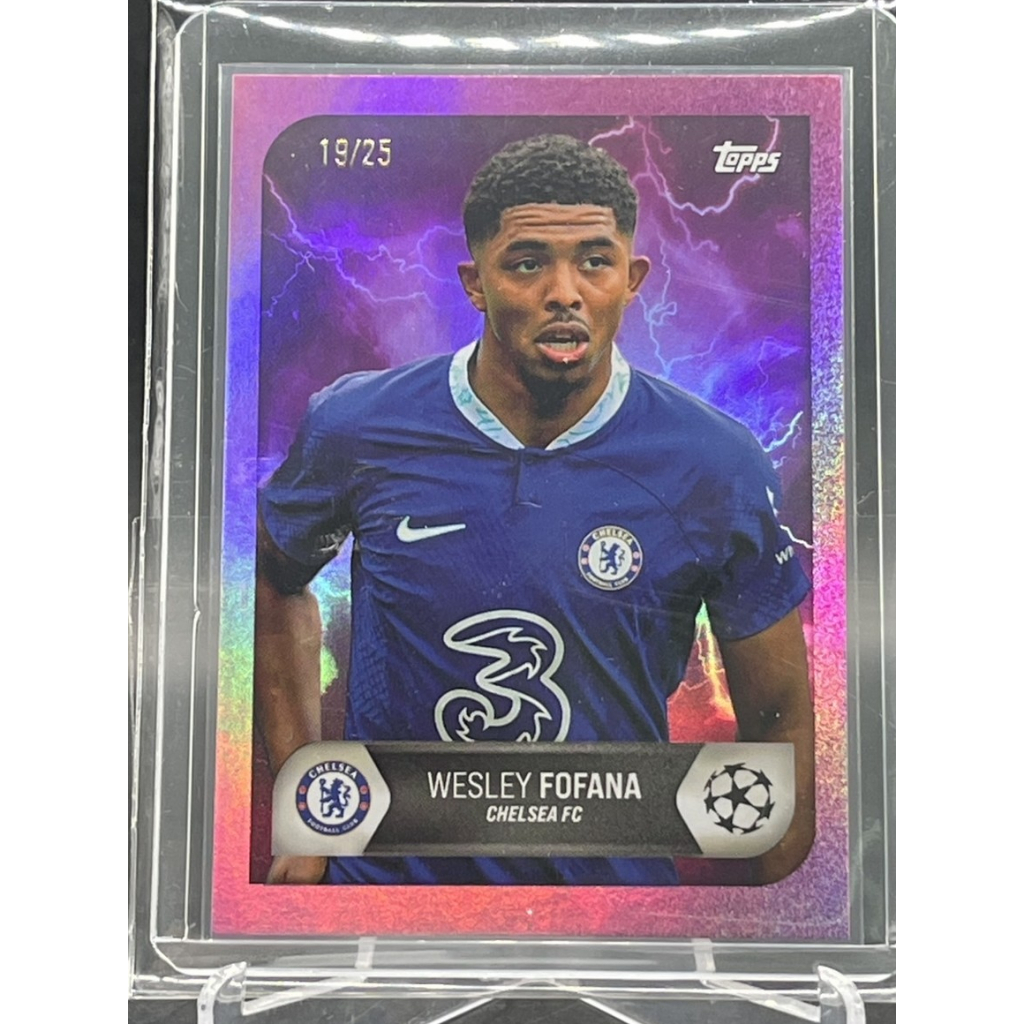**Fofana /25 Electric Refractor UCL 💎 Wesley Chelsea FC Topps Champions League หายาก!**