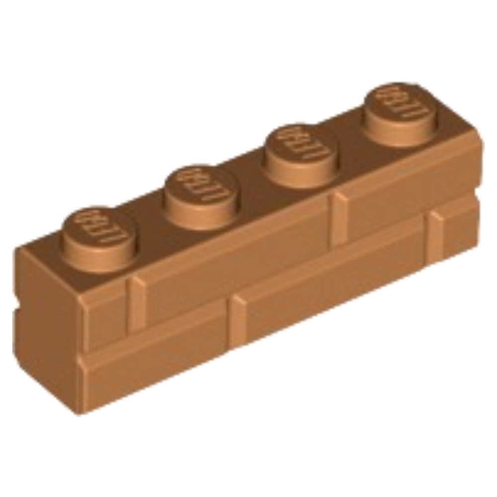 [269] ชิ้นส่วนเลโก้ Lego Part Brick, Modified 1 x 4 with Masonry Profile (15533) ราคา/ชิ้น