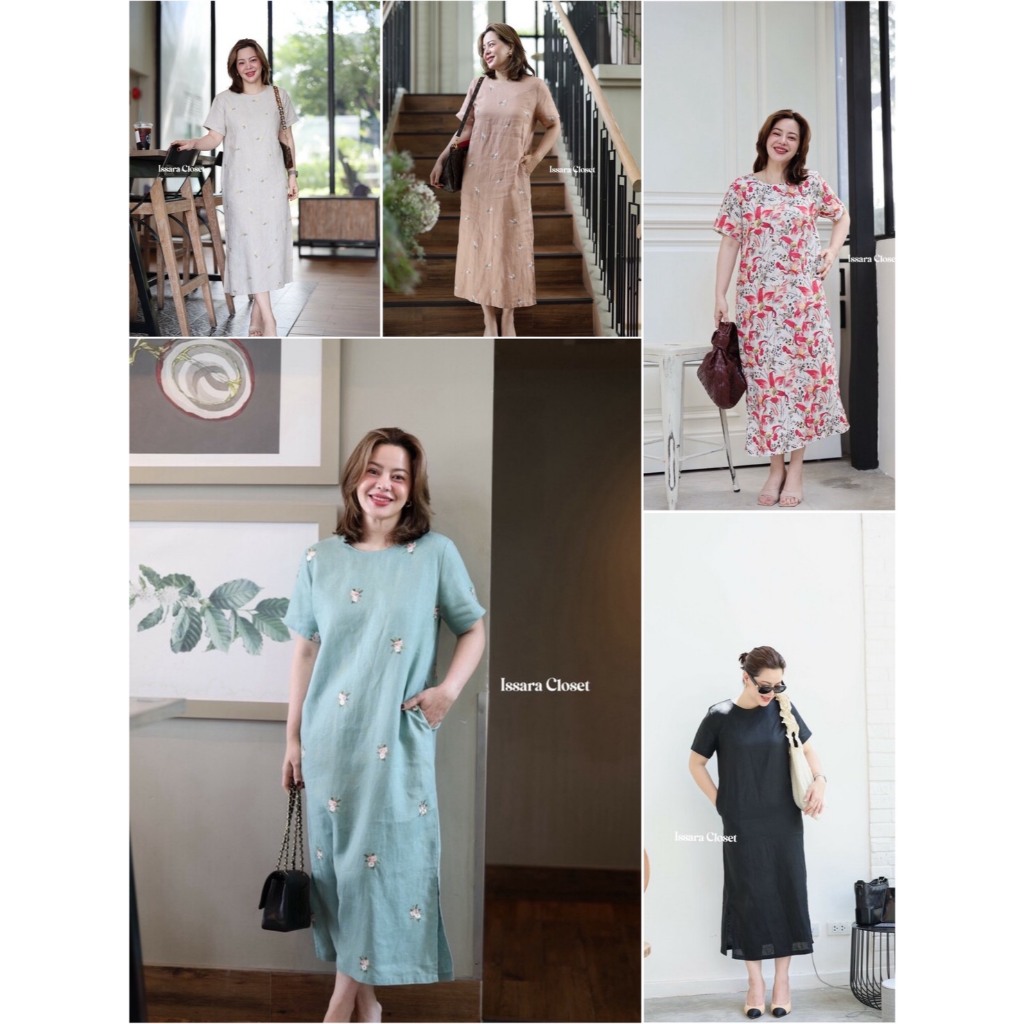 รวม Dress Linen รุ่น Rosara ทุกสี ทุกไซส์