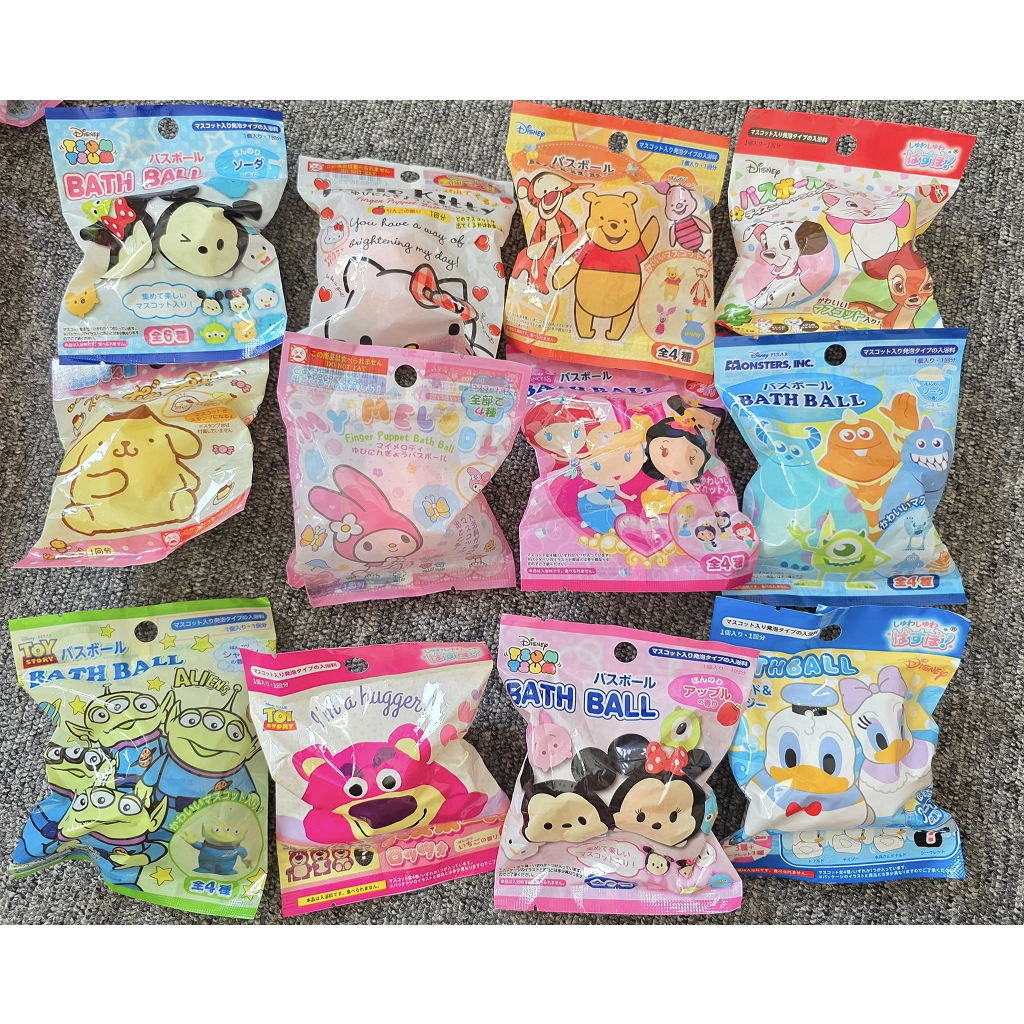 พร้อมส่ง // Bath Bomb บาธบอมจากญี่ปุ่น มีของเล่นด้านในให้สะสม ลิขสิทธิ์แท้ 100% Daiso Japan