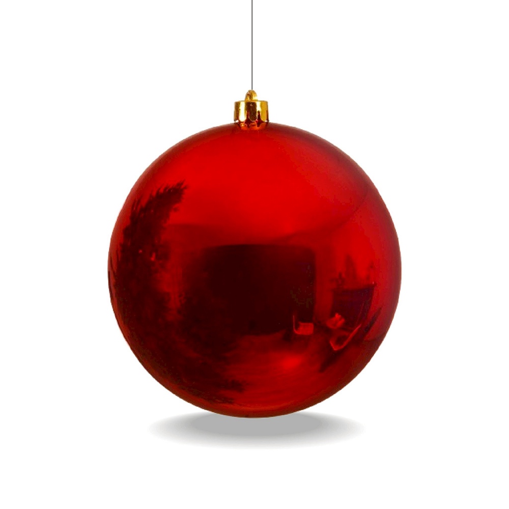 ลูกบอลคริสต์มาสขนาดใหญ่ Christmas Red - Large Christmas Baubles Shatterproof | Ø 20 cm.