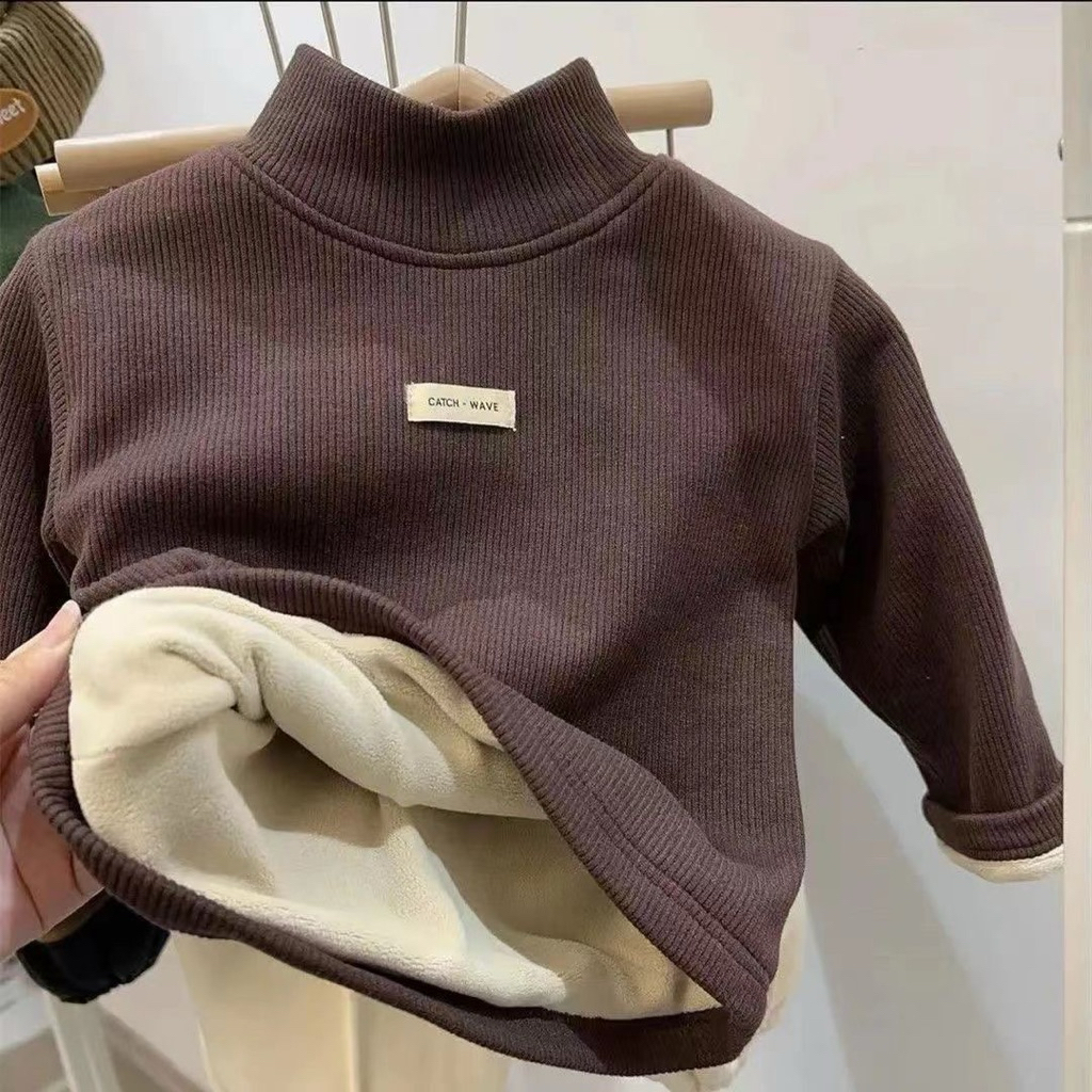 Winter -Lee❄️ ⛄️ เสื้อคอเต่า ซับหนา 80~140 แขนยาวใส่อันกันหนาว (015)