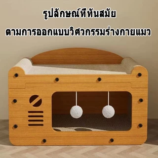 คอนโดแมว ที่ลับเล็บแมว คอนโดแมวไม้ บ้านแมว คอนโดแมวขนาดใหญ่ ขนาดใหญ่ ของเล่นแมว สไตล์ใหม่ ใช้ได้ทุกฤดูกาล ไม่ใช้พื้นที่