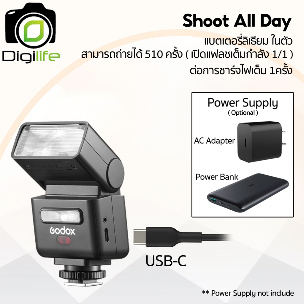 Godox Flash iT32 & X5 - TTL HSS iFlash, Pocket Flash Lithium Battery (Leica, MA02 ) / Digilife Thailand รูปที่ 6
