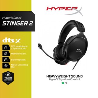 HyperX Cloud Stinger 2 Greatness Refined, Lightweight Headse…