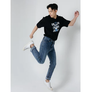 Golden Zebra Jeans กางเกงยีนส์ผ้ายืดสีสโนว์กระบอกเล็กไซส์เล็กไซส์ใหญ่ (เอว 26-40 นิ้ว)