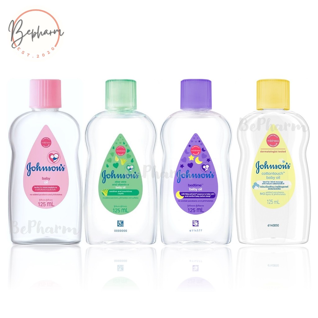ออยล์บำรุงผิว Johnson’s Baby Oil 125 ml จอห์นสัน เบบี้ ออยล์ เบบี้ออยล์ บำรุงผิว ผม เล็บ Johnson Bab